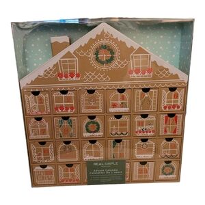Real Simple 24 Day Christmas Countdown New in Package Advent Calendar